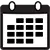 Black calendar icon