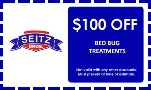 Seitz Brothers $100 Off Bed Bug Treatment Coupon